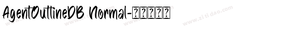 AgentOutlineDB Normal字体转换